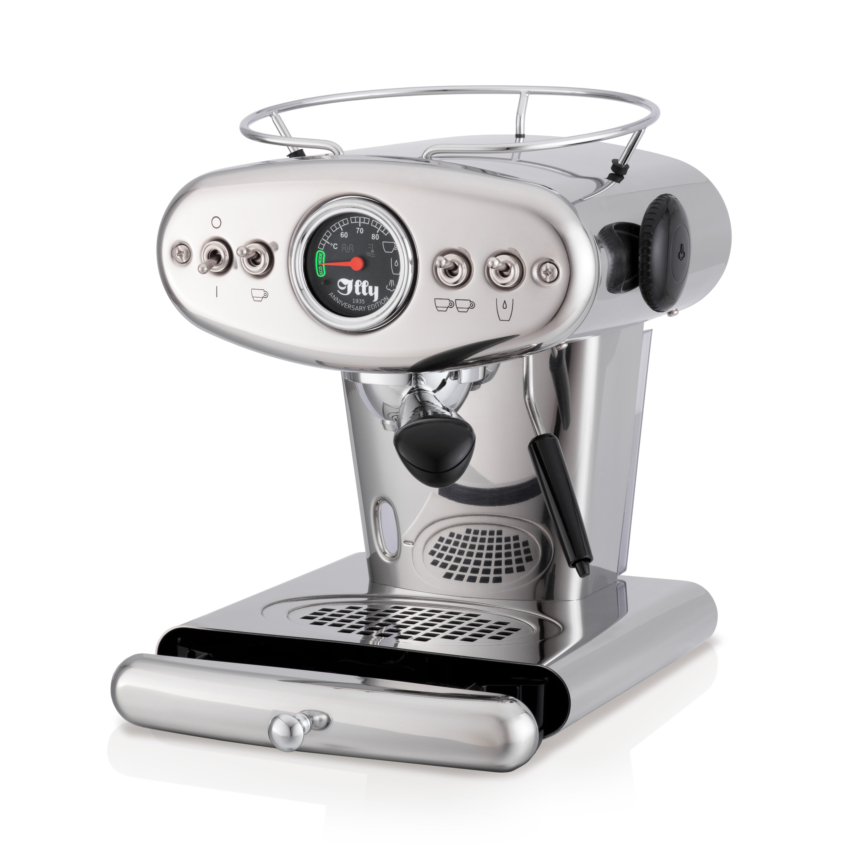 illy X1 Anniversary Maschine für gemahlenen Kaffee und E.S.E.-Pads (Edelstahl) illy X1 Anniversary Maschine für gemahlenen Kaffee und E.S.E.-Pads (Edelstahl)